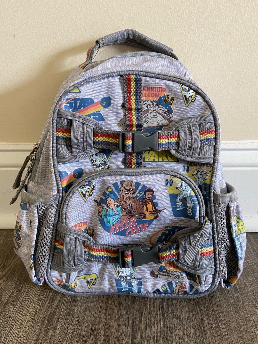 Pottery Barn Star Wars Kessel Crew Kids Backpack - Grey with Multicolor Print